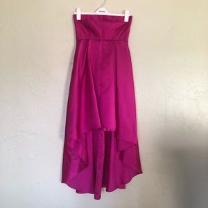[slate & willow] fuchsia peek around gown